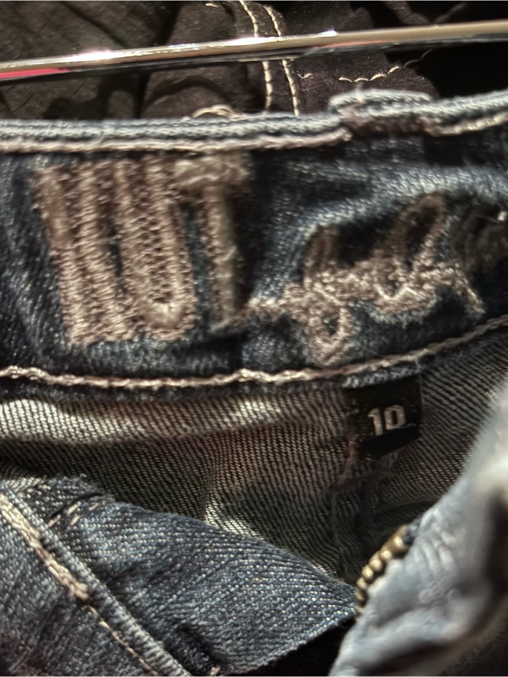 Kut from the Kloth Washed Dark Blue Denim Cuffed Shorts - Picture 2 of 3